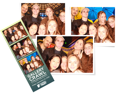 GIF booth boomerang frame made for social