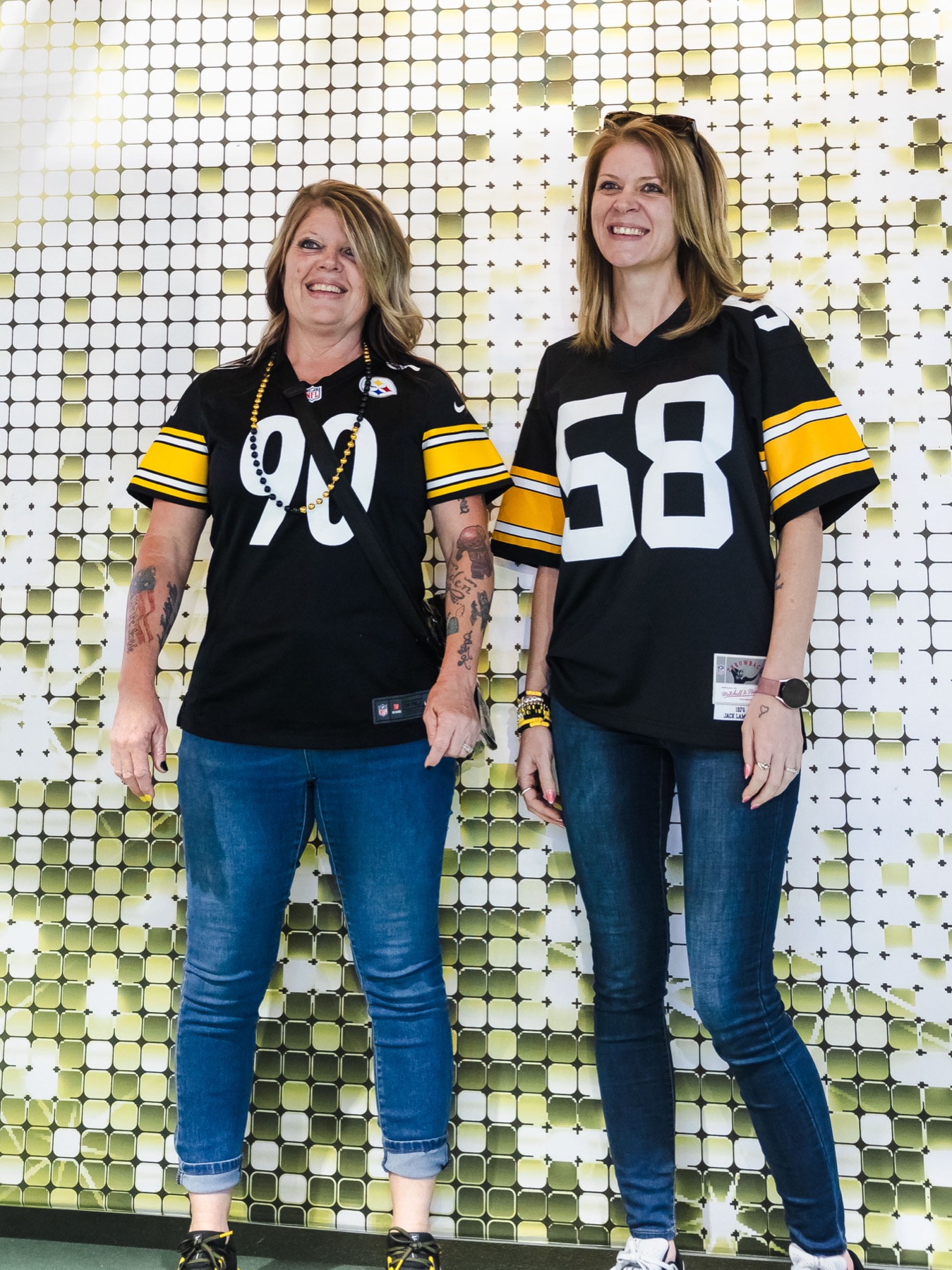 Pittsburgh Steelers branded activation backdrop