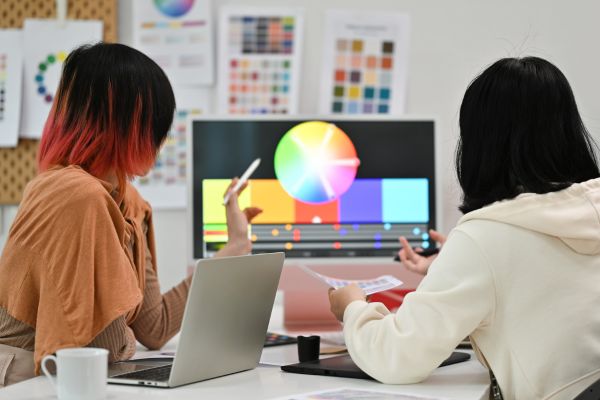 Creating custom designs for a virtual photo booth.